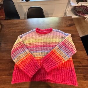 Velvet by Graham & Spencer Multicolor Striped Sweater